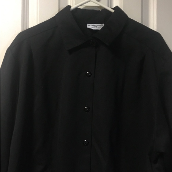 Alfred Dunner Women’s Black Jacket Size 18 Excellent Condition Heavy Blouse 1X - Picture 4 of 13
